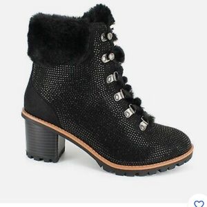 Nanette Lepore Womens Anais Heeled Hiker Booties size 8.5